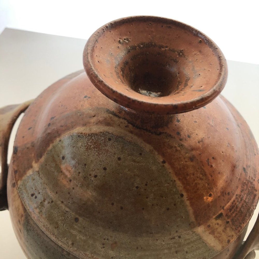 VINTAGE 70s STUDIO POTTERY LARGE SOUP TUREEN MCM - Picture 4 of 10